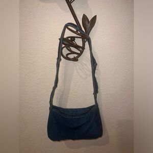 Denim shoulder bag